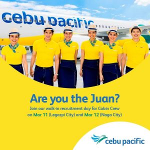 Cebu Pacific Cabin Crew Hiring