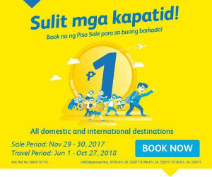 Cebu Pacific Air Piso Seat Sale