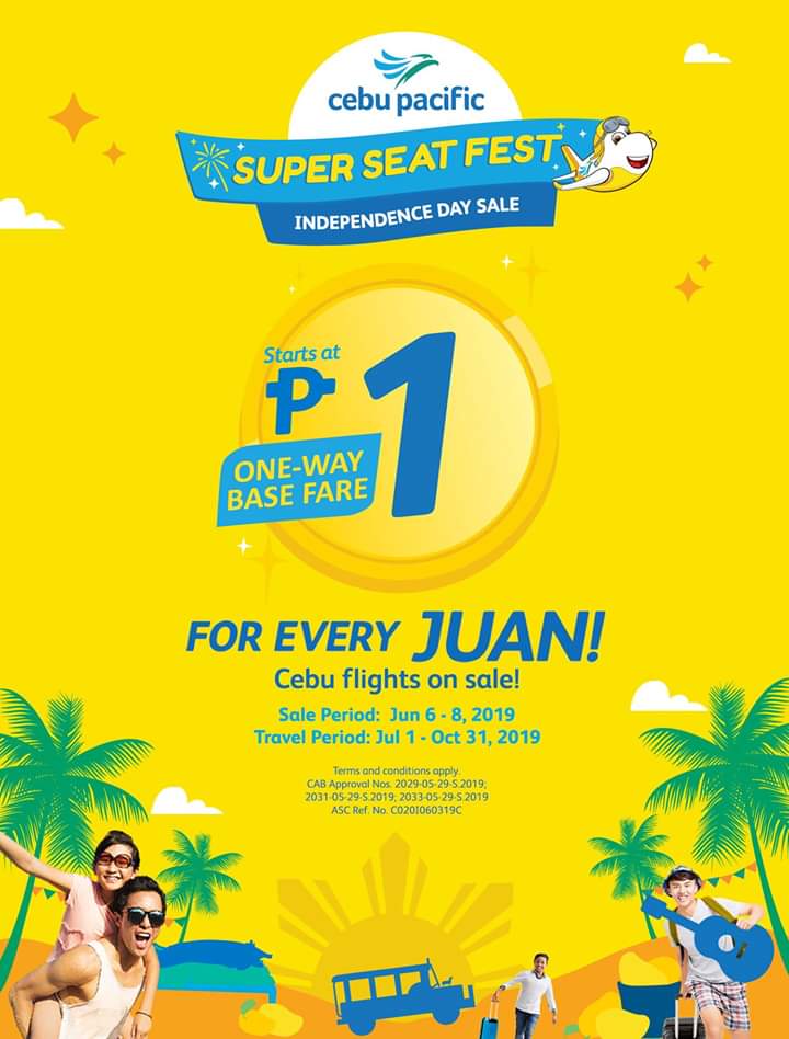 CEBU PACIFIC AIR: FLIGHTS FOR AS LOW AS 1 PISO ONLY ...